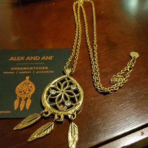 Alex and Ani Dreamcatcher necklace Gold